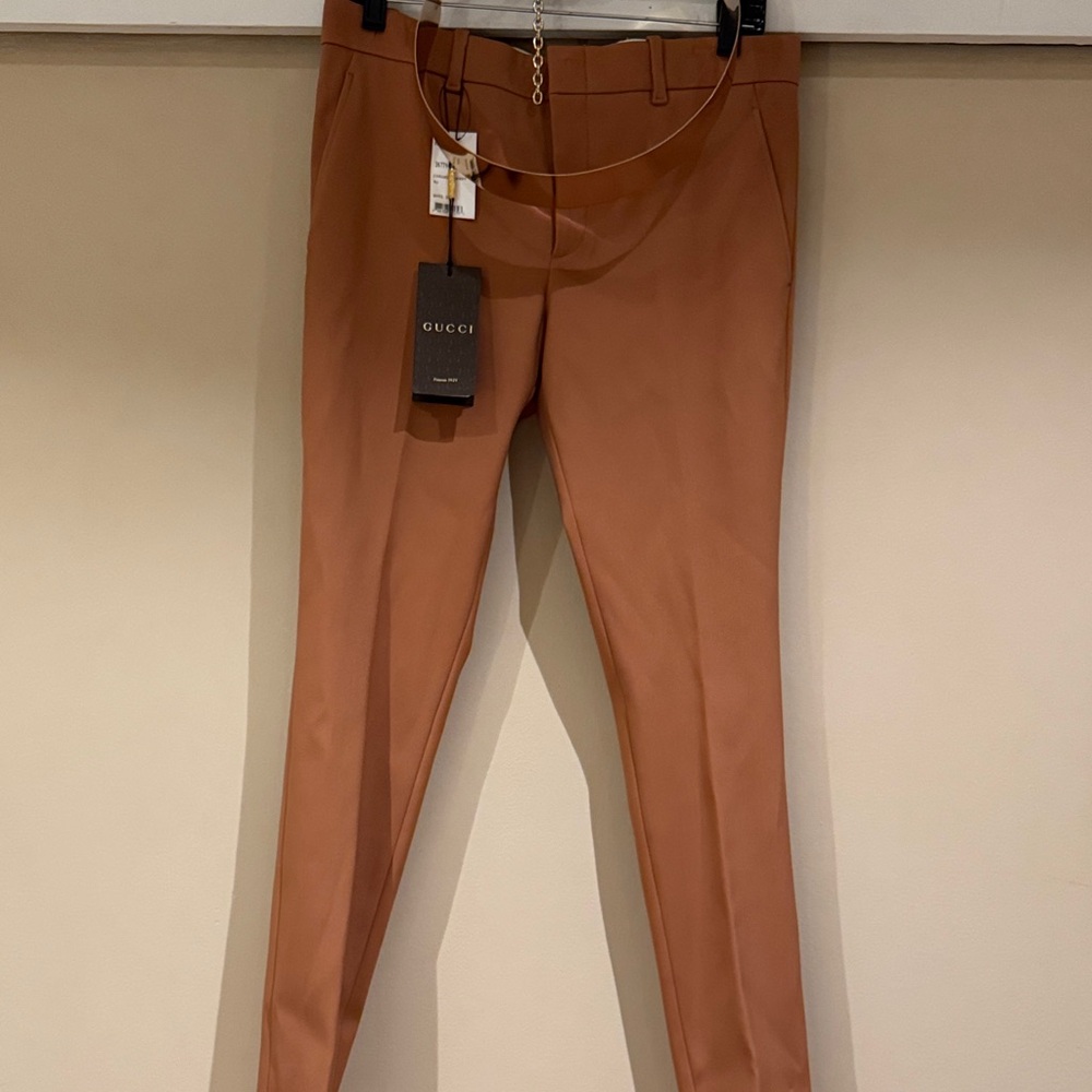 Gucci Slim Rust Brown Pants